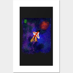 Abstract Galaxy Posters and Art